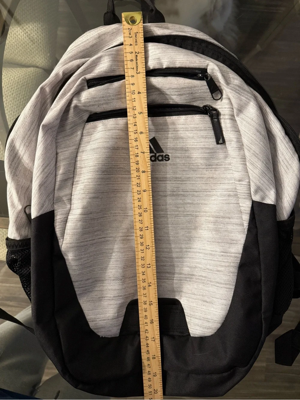 adidas White and Black Two-Tone Everyday Backpack